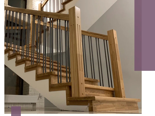 Реставрация деревянных и металлических лестниц в Инте