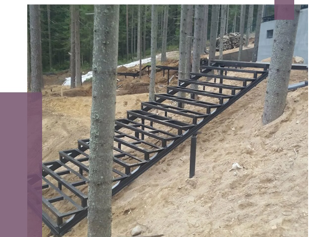 Монтаж металлических лестниц в Инте от 13438 руб. 