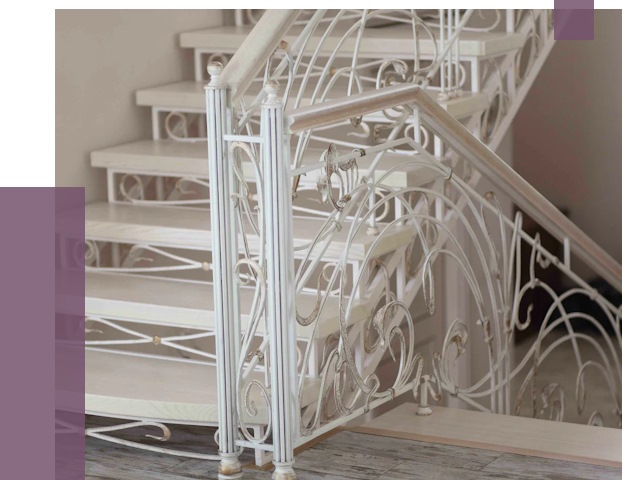 Изготовление кованых лестниц на заказ в Инте от 86207 руб. | ПРОЛЁТ-Инт