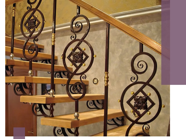 Изготовление кованых лестниц под ключ в Инте