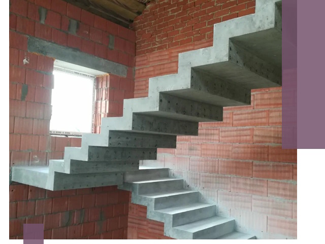 Бетонные лестницы под ключ в Инте: монтаж, демонтаж, ремонт