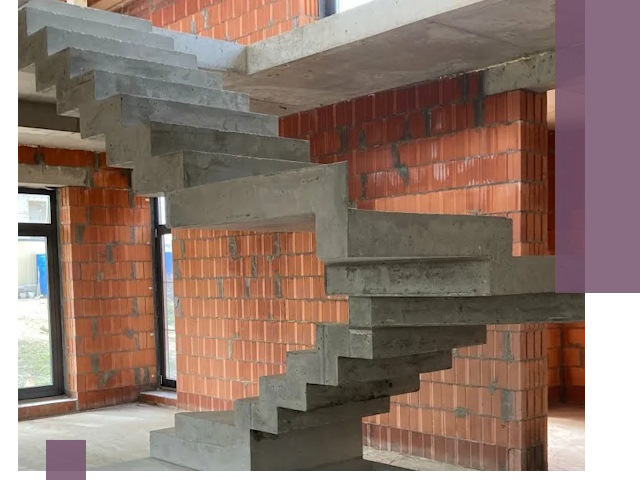 Изготовление бетонных лестниц под ключ в Инте