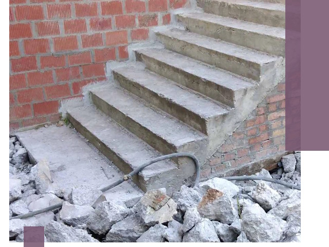 Демонтаж бетонных лестниц в Инте: быстро и безопасно