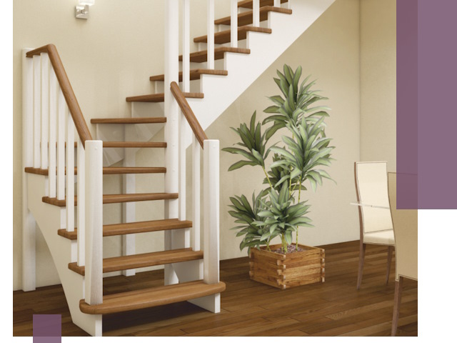 Г-образные лестницы под ключ в Инте — изготовление и монтаж