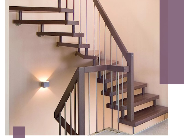 Изготовление лестниц на больцах в Инте под ключ