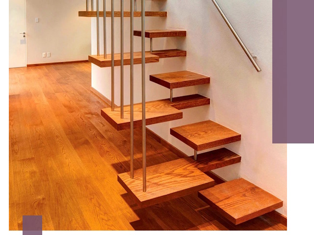 Лестницы «гусиный шаг» на заказ в Инте для узких пространств