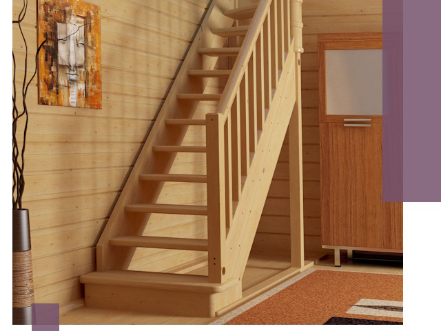 Лестницы эконом класса под ключ в Инте — недорого и быстро