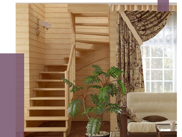 Лестницы для дачи в Инте от 75304 руб.  | ПРОЛЁТ-Инт