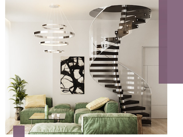 Лестницы для двухуровневой квартиры в Инте — изготовление и монтаж