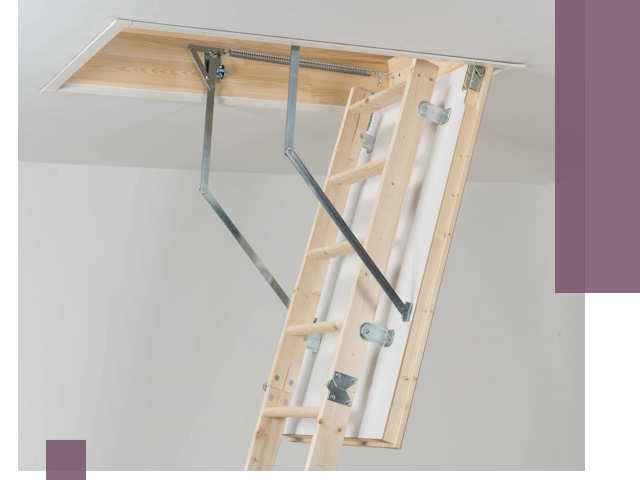 Установка чердачной лестницы под ключ в Инте