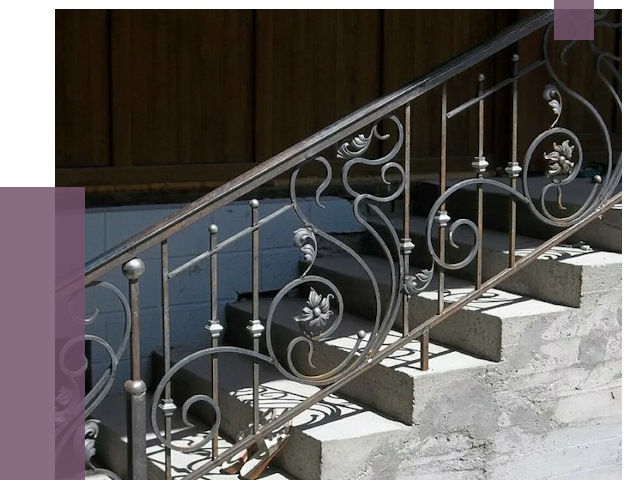 Кованые перила в Инте от 8621 руб. под ключ — качество от ПРОЛЁТ-Инт