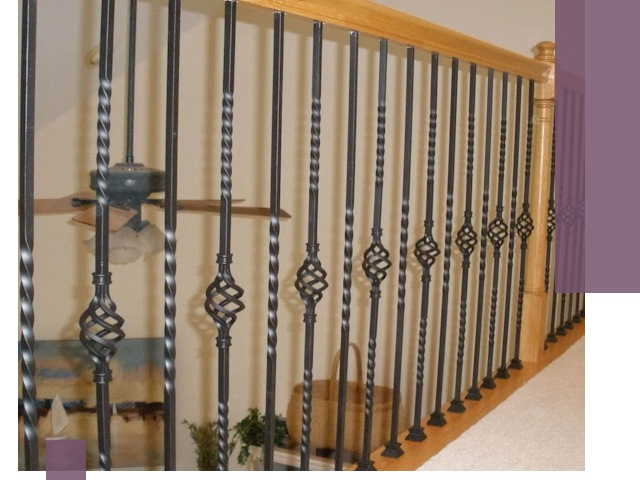 Изготовление и монтаж кованных перил в Инте под ключ
