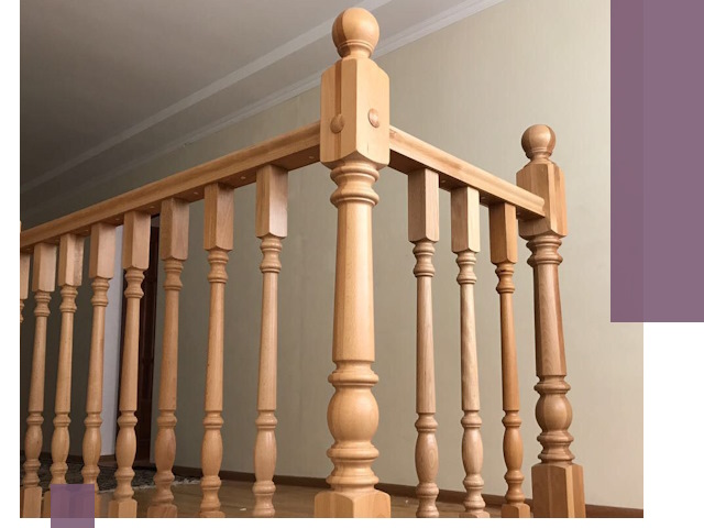 Деревянные перила на заказ в Инте: монтаж и изготовление