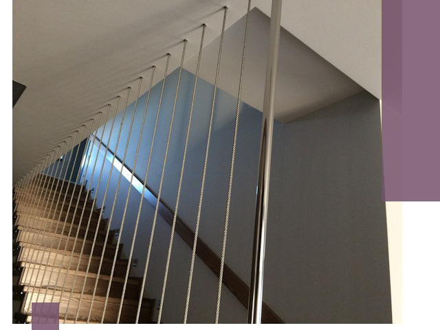 Тросовые перила под ключ в Инте — производство и монтаж