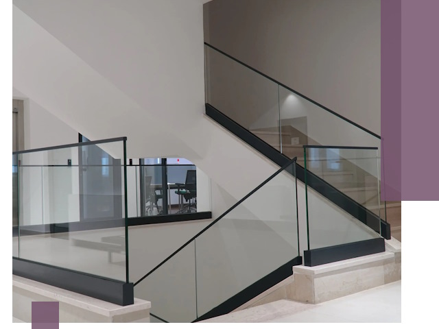 Стеклянные перила премиум-класса с установкой в Инте