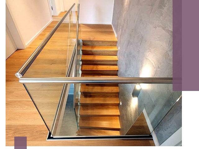 Перила для лестницы в доме — изготовление и монтаж в Инте