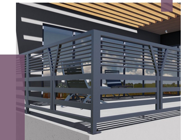 Изготовление балконных ограждений в Инте от 10649 руб. | ПРОЛЁТ-Инт