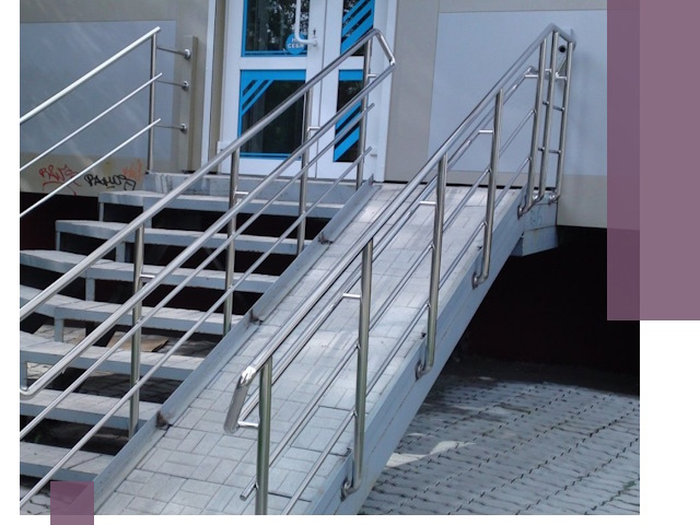 Пандус на крыльцо под ключ в Инте: монтаж и изготовление