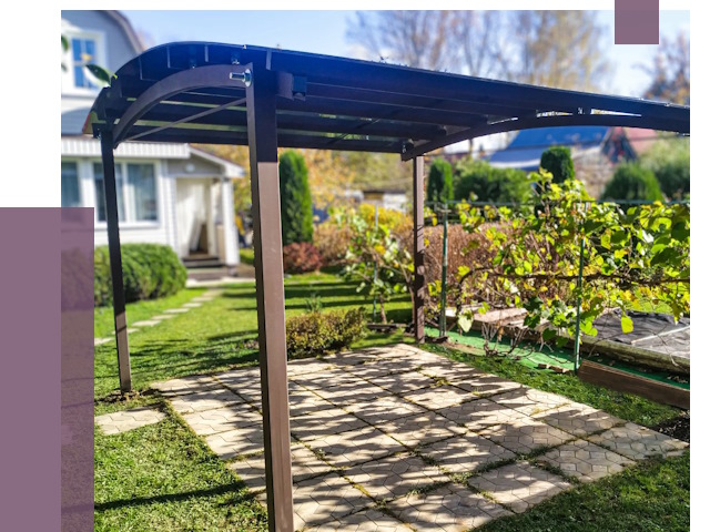 Навесы для дачи в Инте от 12627 руб. под ключ — ПРОЛЁТ-Инт