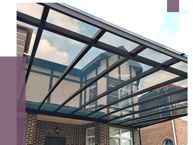 Навесы из поликарбоната в Инте от 8540 руб. под ключ — ПРОЛЁТ-Инт