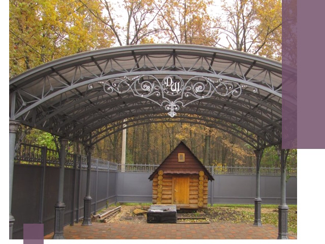 Кованые навесы премиум-класса под заказ в Инте