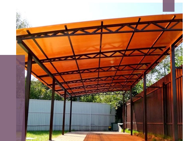 Односкатные навесы под ключ в Инте от 13032 руб. 