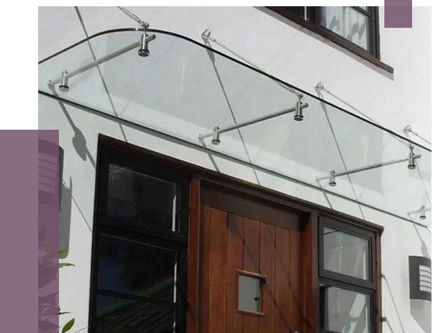 Стеклянные козырьки в Инте от 18763 руб. | ПРОЛЁТ-Инт