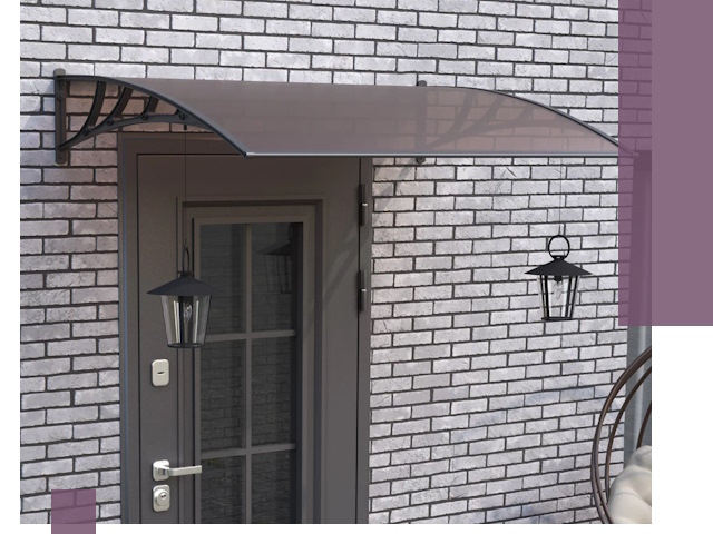 Недорогие козырьки и навесы под ключ в Инте