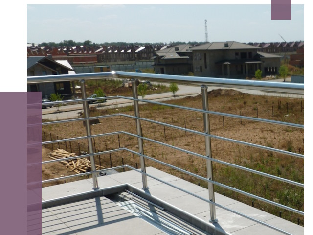 Парапеты из нержавеющей стали в Инте от 7911 руб. за м² | ПРОЛЁТ-Инт