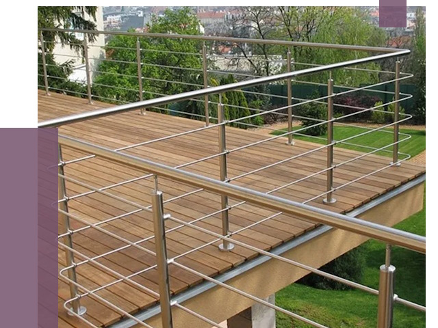 Алюминиевые парапеты в Инте под ключ от 7708 руб. 