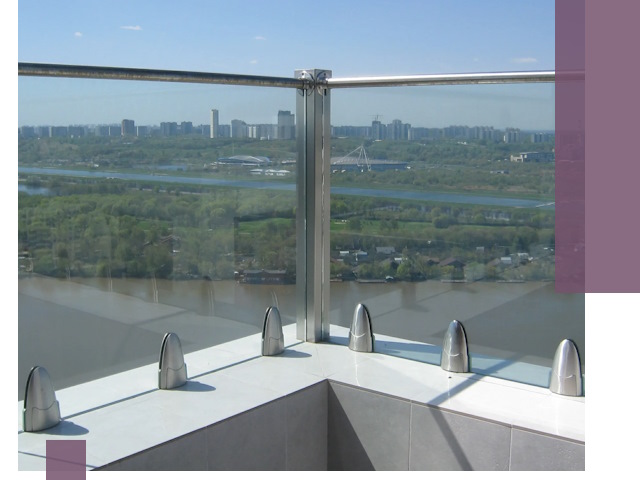 Стеклянные парапеты премиум класса в Инте для домов и бизнесов