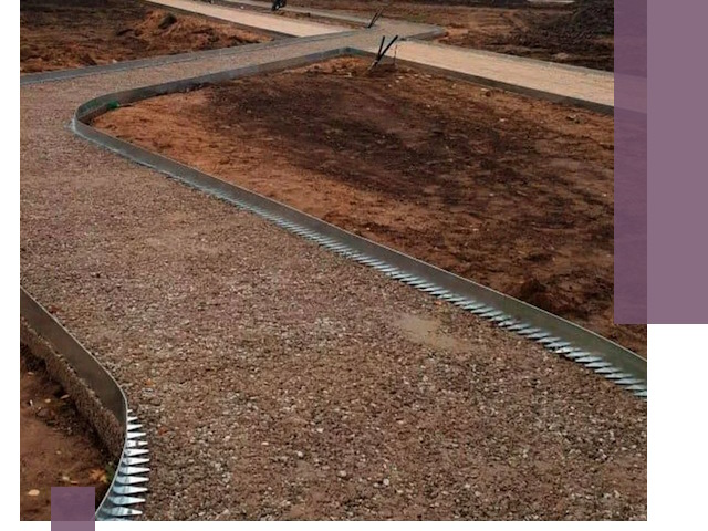 Металлические бордюры под ключ в Инте — изготовление и монтаж