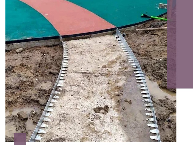 Металлические бордюры для дорожек в Инте — монтаж и изготовление