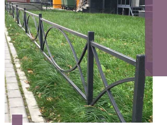 Газонные ограждения из металла в Инте — монтаж и продажа