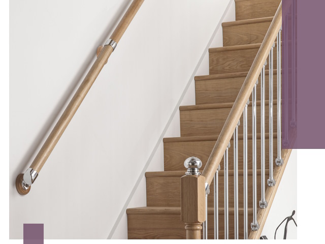 Пристенные поручни из стали и нержавейки под монтаж в Инте